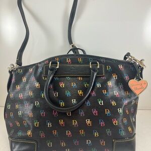 Dooney & Bourke Multicolor IT Satchel / Shoulder Bag w/ Florentine Vacchetta